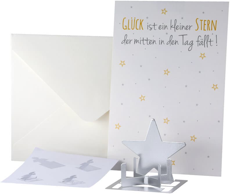 GILDE Grußkarte Stern