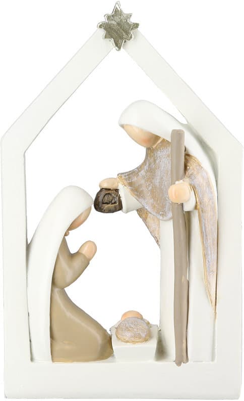 GILDE Krippe Die heilige Familie H=15cm