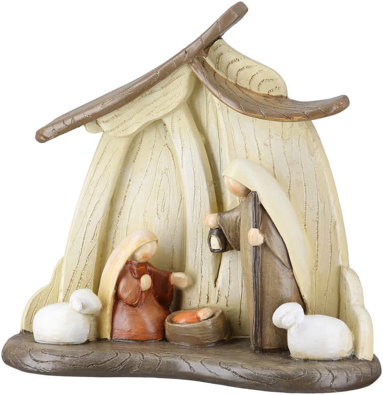 GILDE Krippe Heilige Familie H=16,5cm