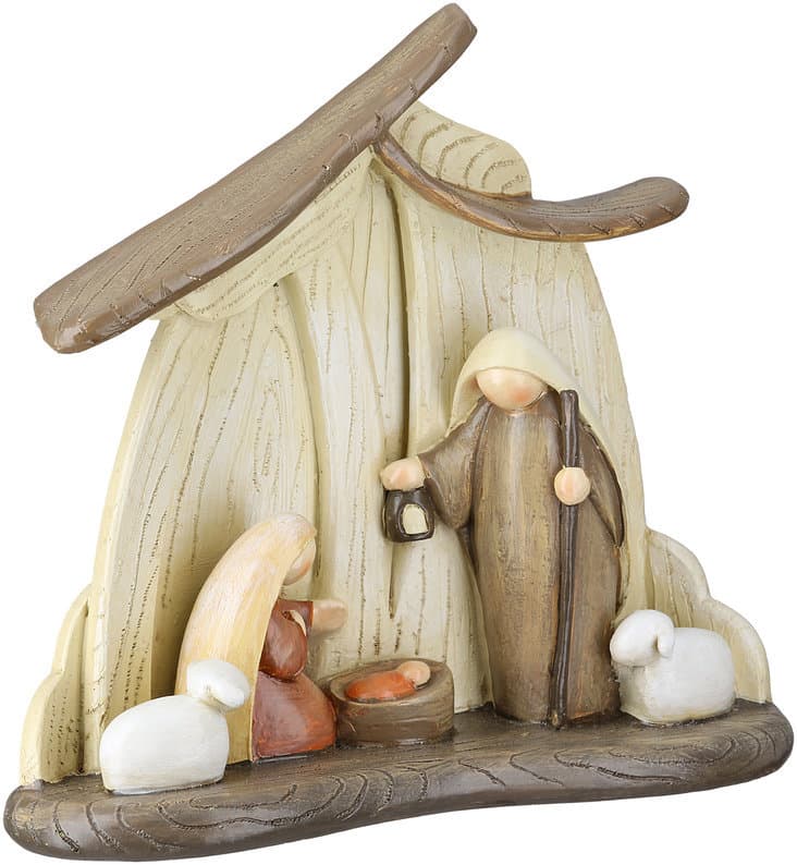 GILDE Krippe Heilige Familie H=16,5cm