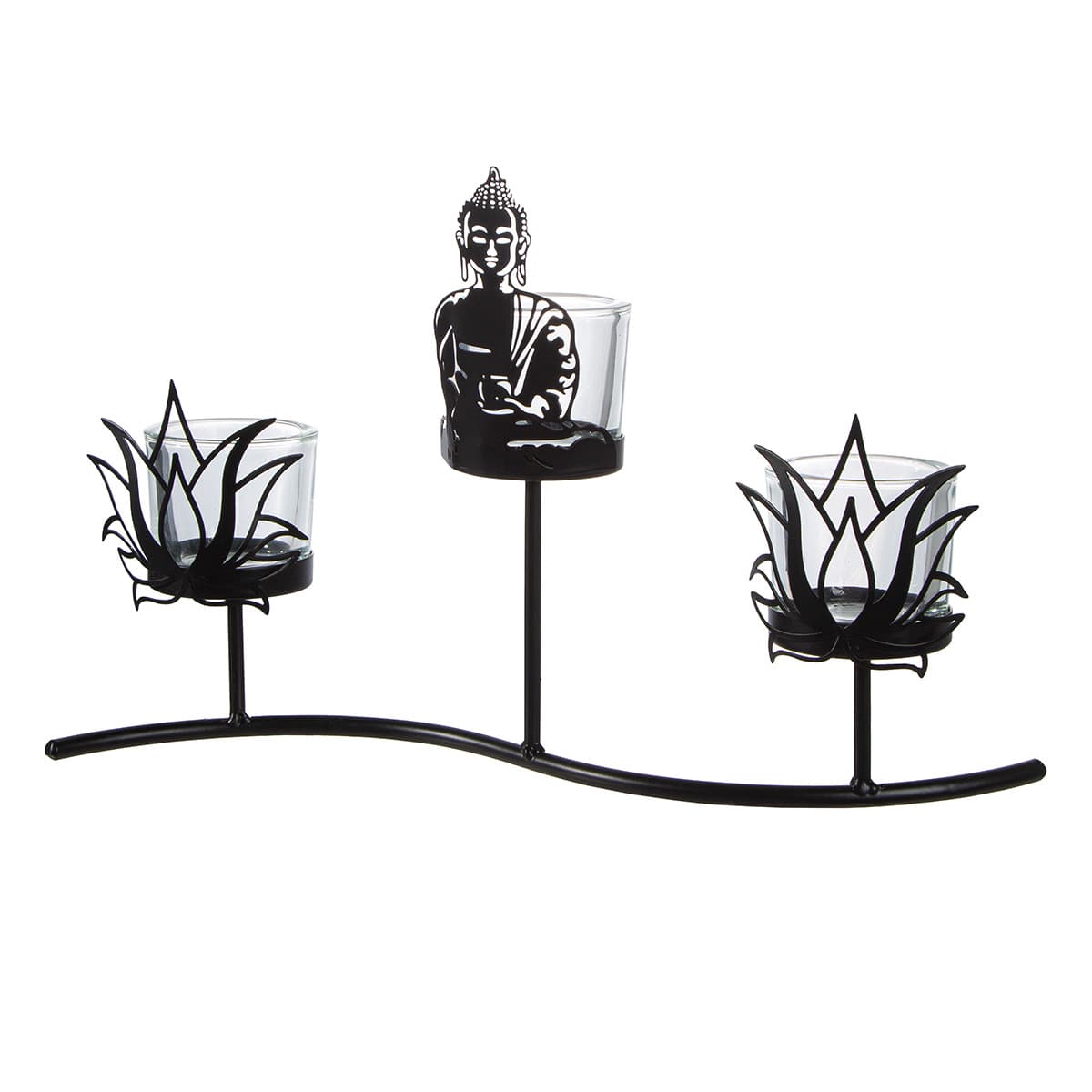 GILDE Teelichtleuchter Buddha