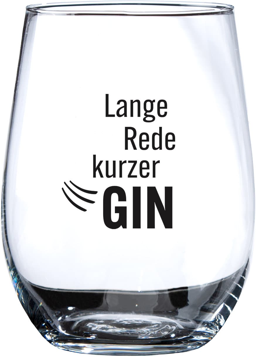 GILDE Ginglas Lange Rede kurzer GIN Geschenkpackung