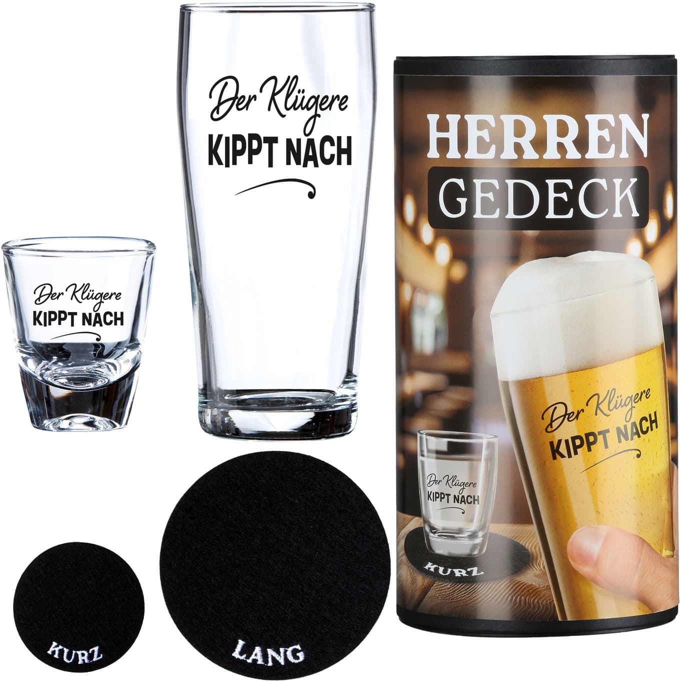 GILDE Herrengedeck Der Klügere kippt nach 4-tlg.