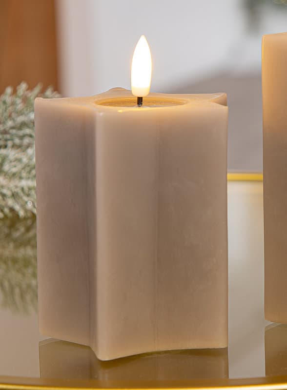 GILDE LED-Stumpenkerze Lumara H=13cm