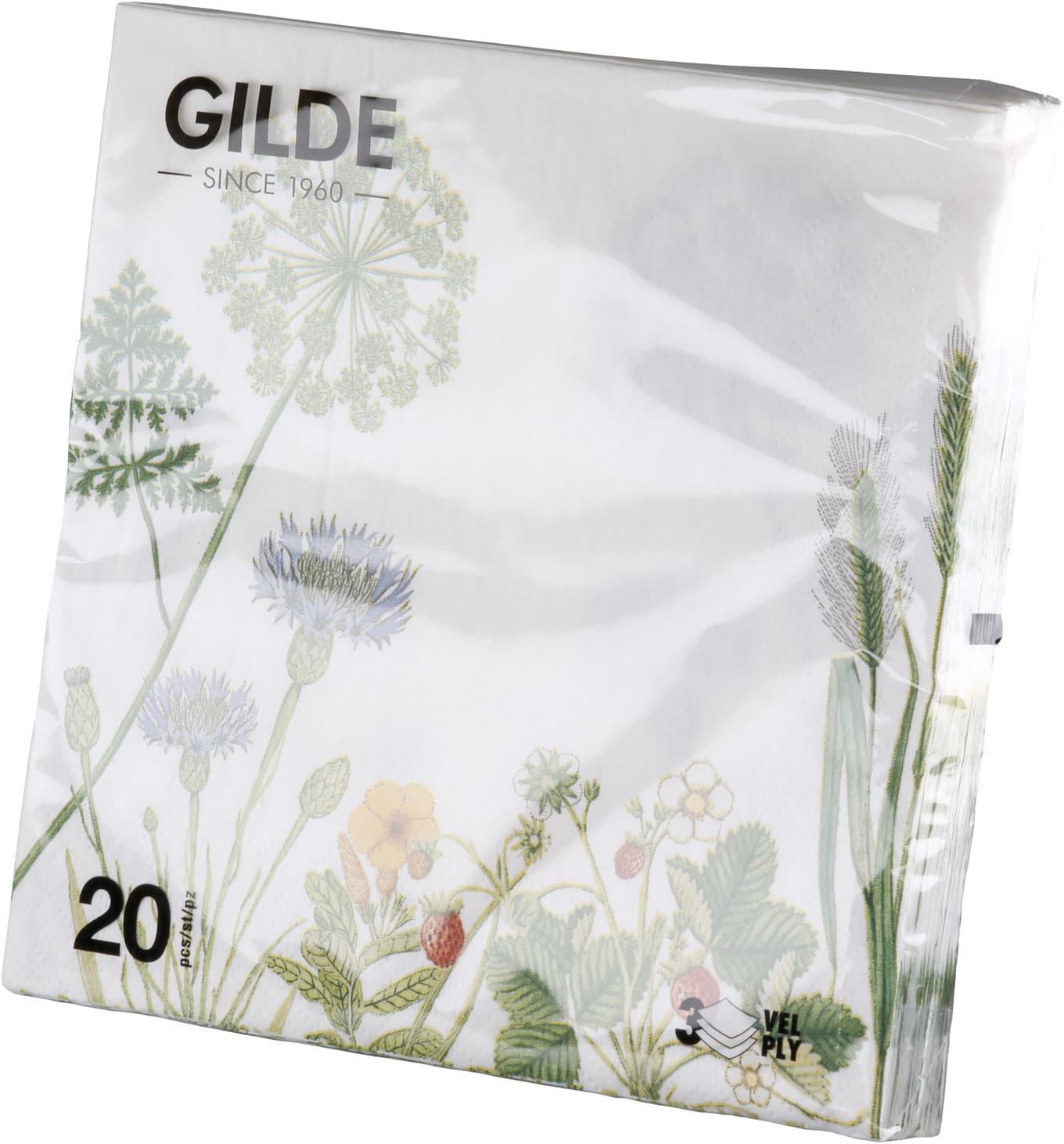 GILDE Servietten Wild Flowers 33x33cm
