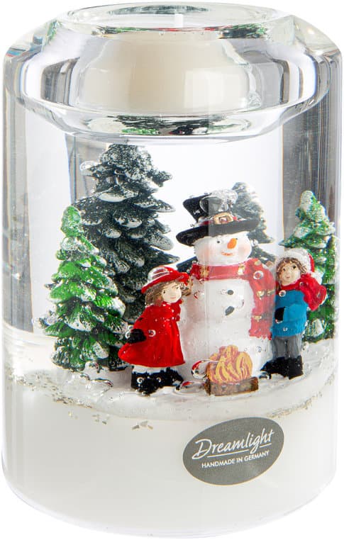 GILDE Dreamlight Teelichtleuchter Wonderland Snowman