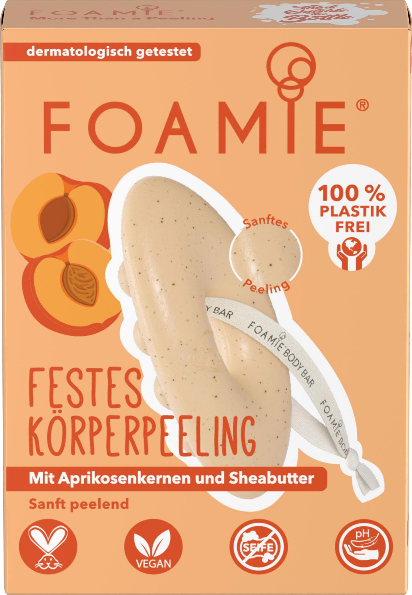 FOAMIE Festes Körper-Peeling More Than A Peeling mit Shea Butter&Aprikosenkernen