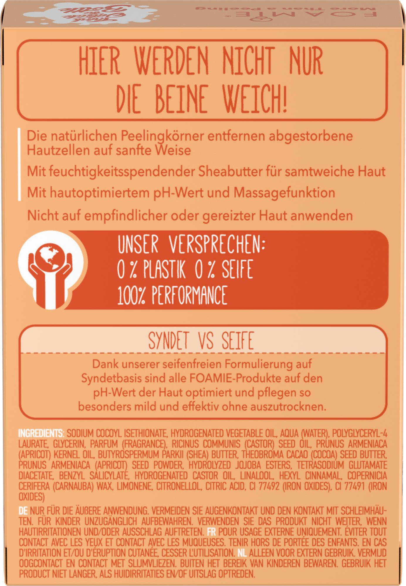 Produktbild FOAMIE Festes Körper-Peeling More Than A Peeling mit Shea Butter&Aprikosenkernen 2 von 3