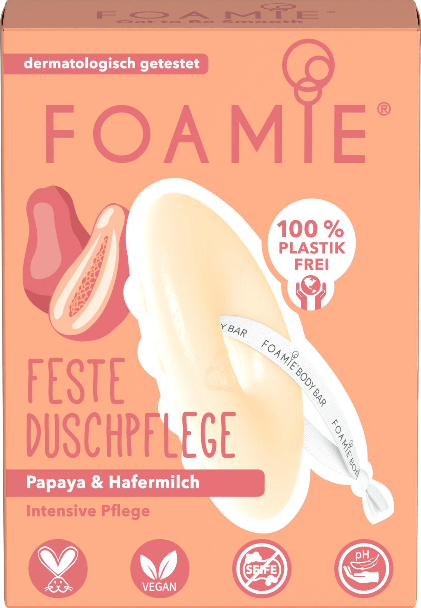 FOAMIE Feste Duschpflege Intensive Pflege mit Papaya und Hafermilch
