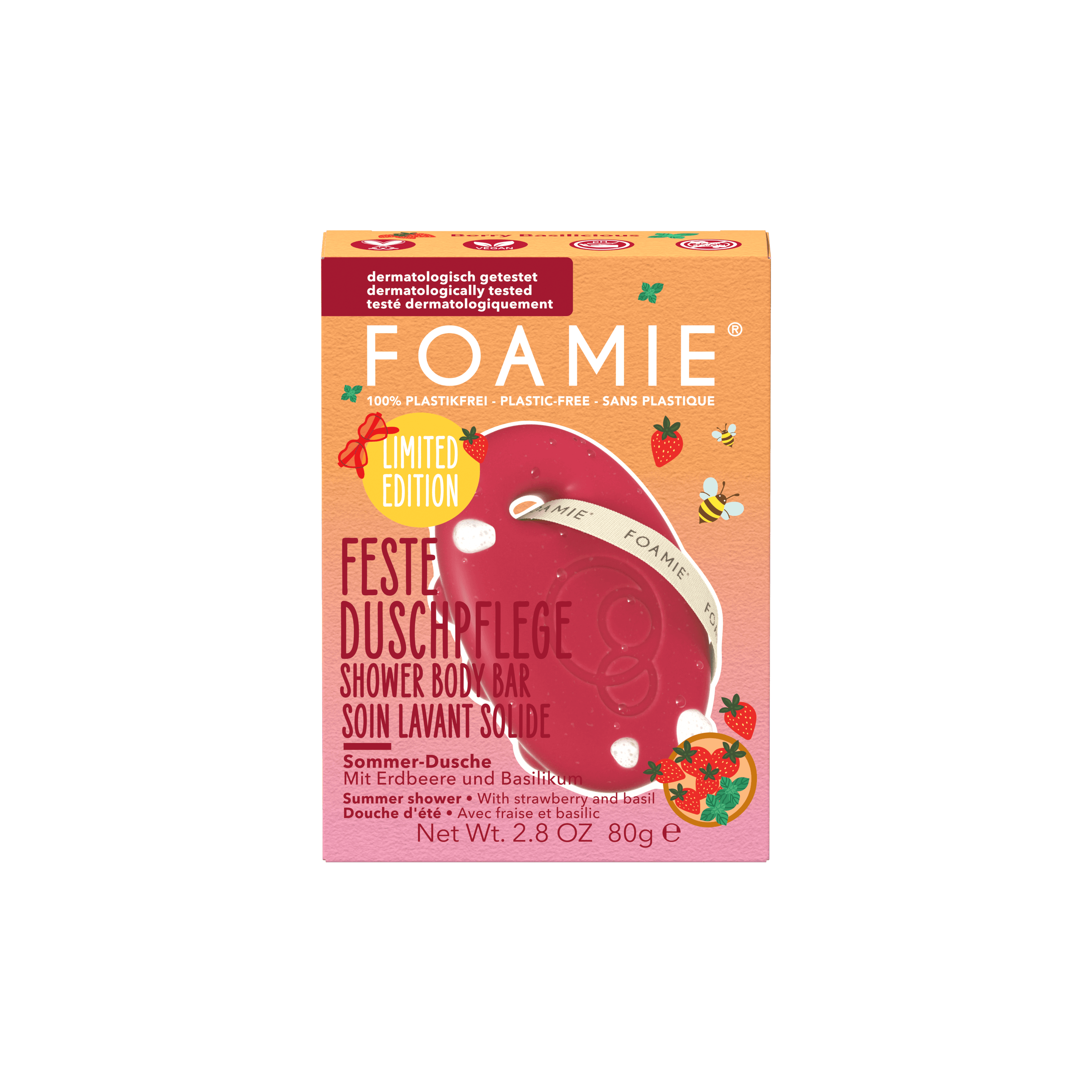 Produktbild FOAMIE Feste Duschpflege Berry Basilicious 3 von 5