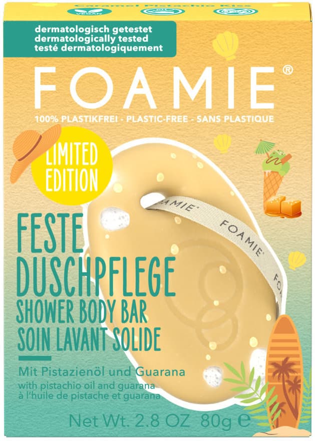 FOAMIE Feste Duschpflege Caramel Pistachio Kiss