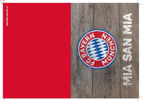 FC BAYERN MÜNCHEN SMU Glückwunschkarte MSM Holz