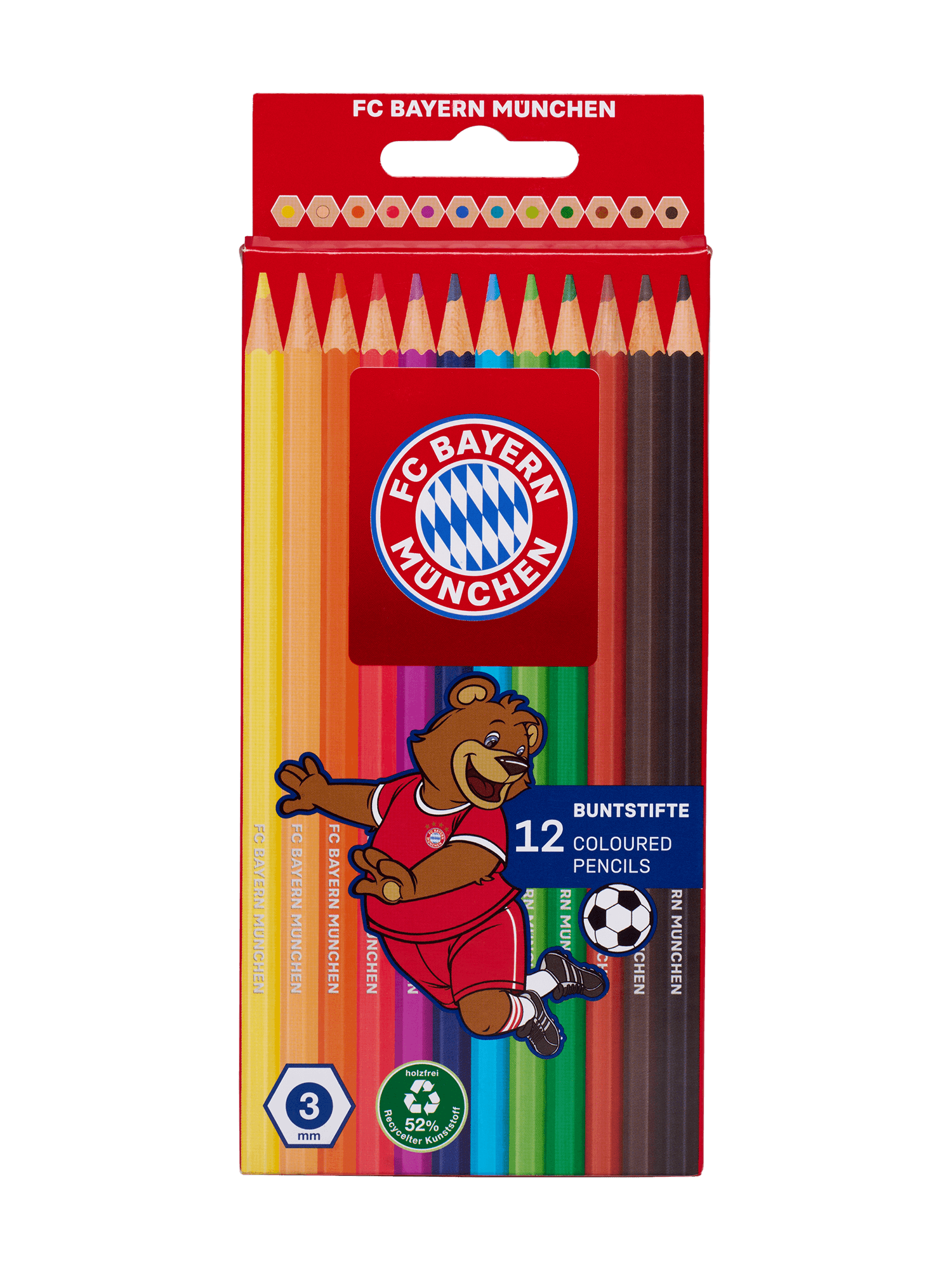 FC BAYERN MÜNCHEN Buntstifte 12er Kartonetui