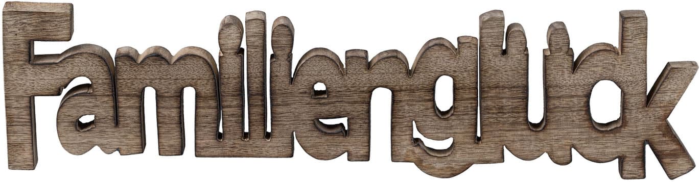 CREATIV HOME Schriftzug Familienglück