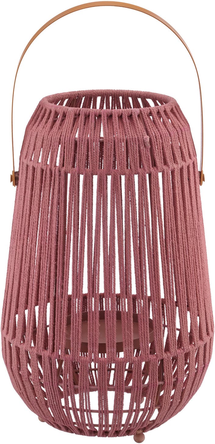 CREATIV HOME Windlicht Kordelumzug ø22cm
