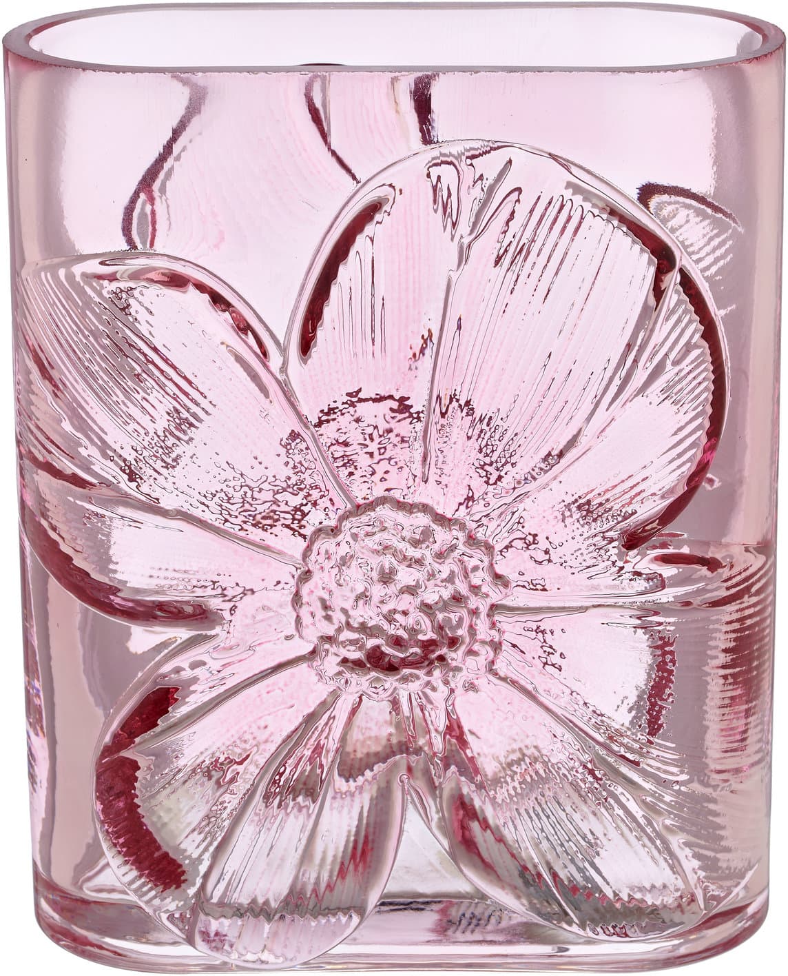 CREATIV HOME Vase Blüten Relief H=16cm