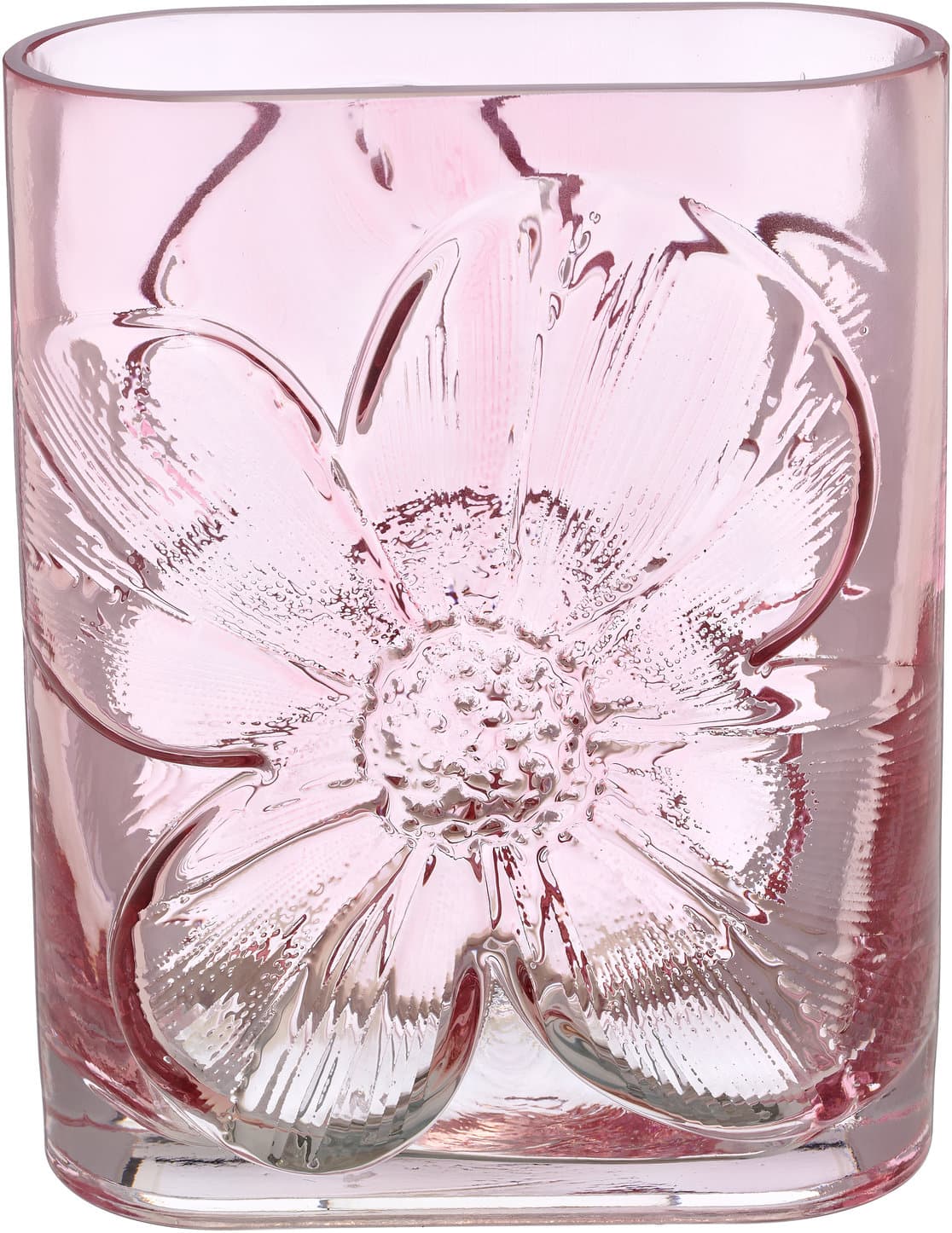 CREATIV HOME Vase Blüten Relief H=21cm