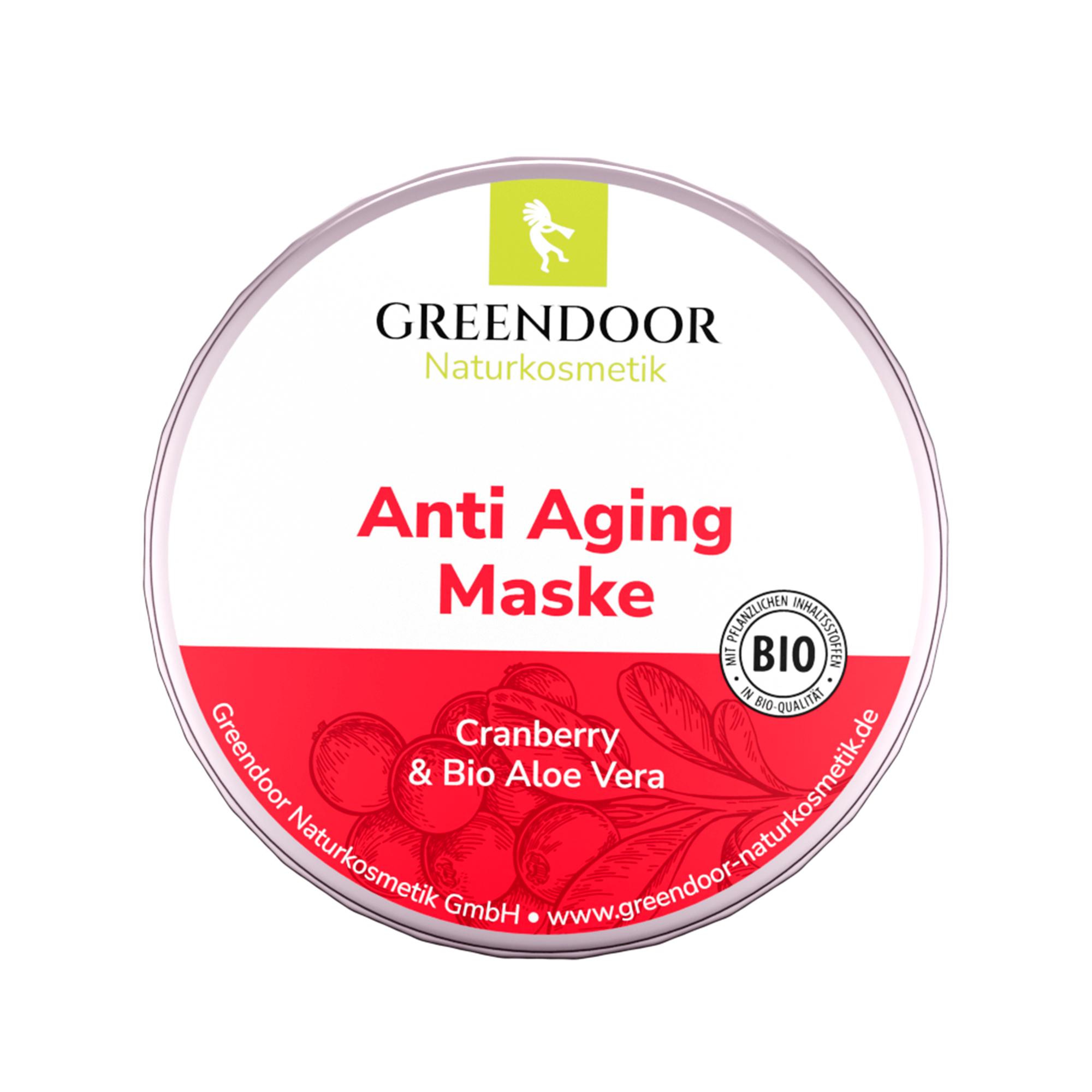 Produktbild GREENDOOR Anti Aging Maske Cranberry&Bio Aloe Vera 3 von 3