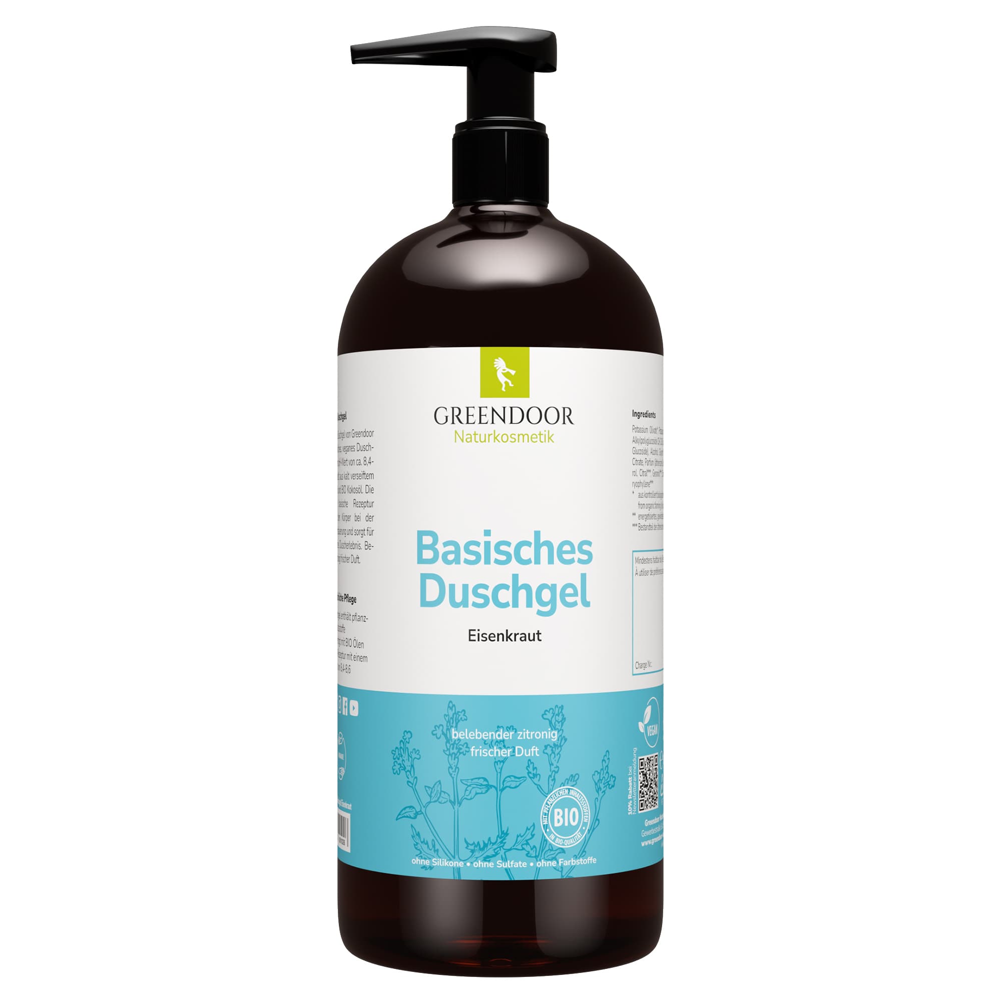 GREENDOOR Basisches Duschgel Eisenkraut