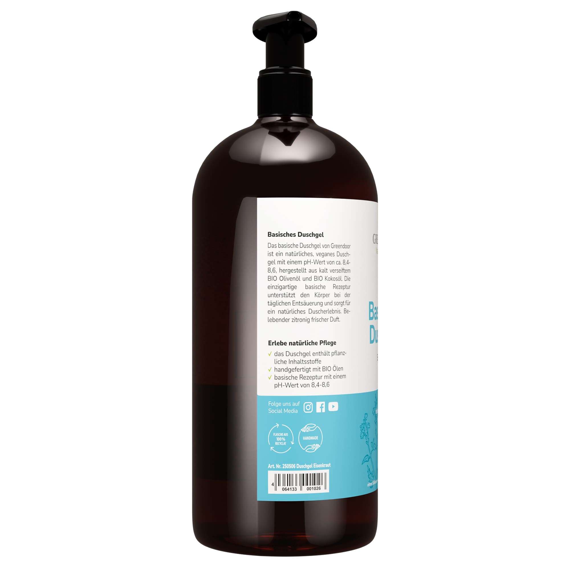 Produktbild GREENDOOR Basisches Duschgel Eisenkraut 3 von 3
