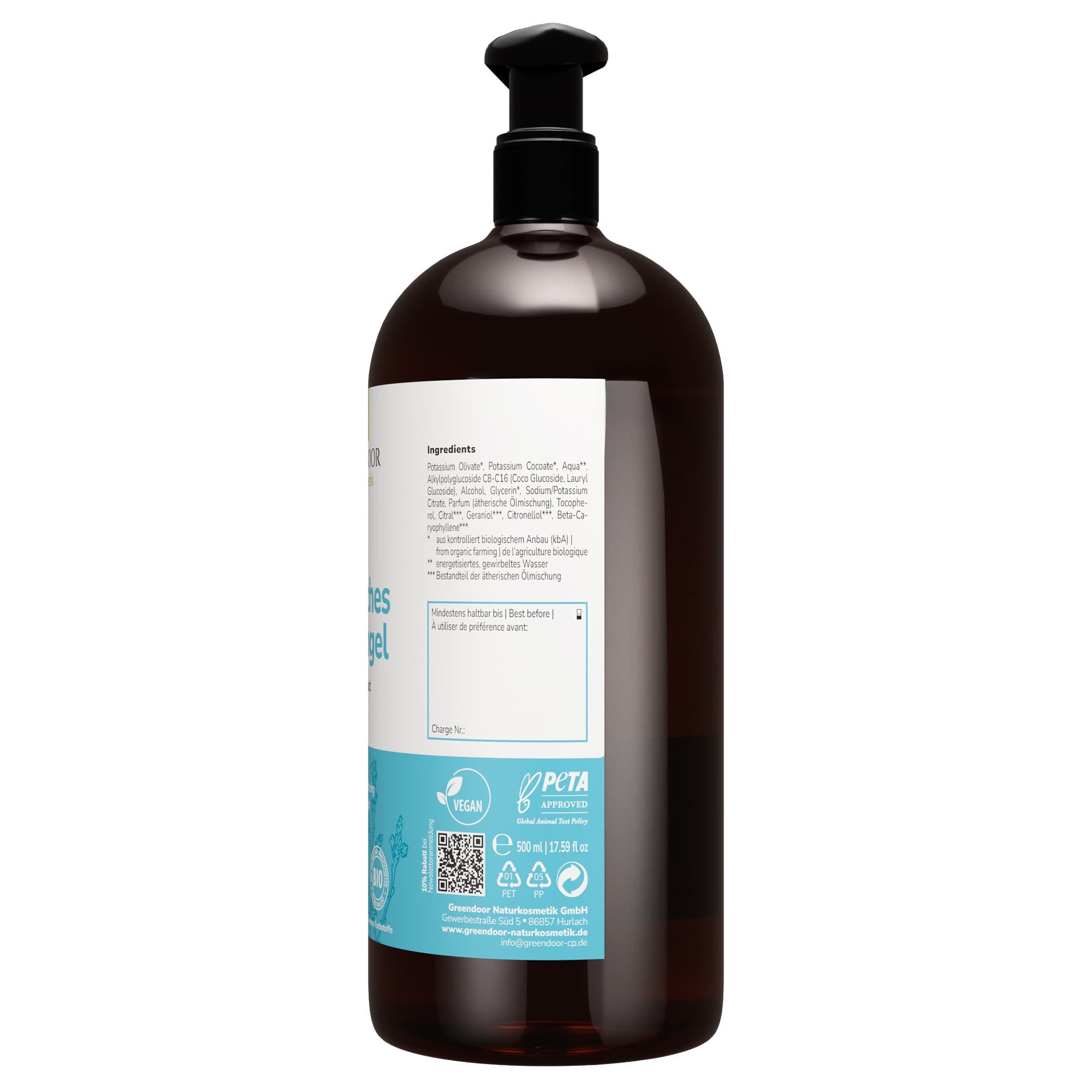Produktbild GREENDOOR Basisches Duschgel Eisenkraut 2 von 3