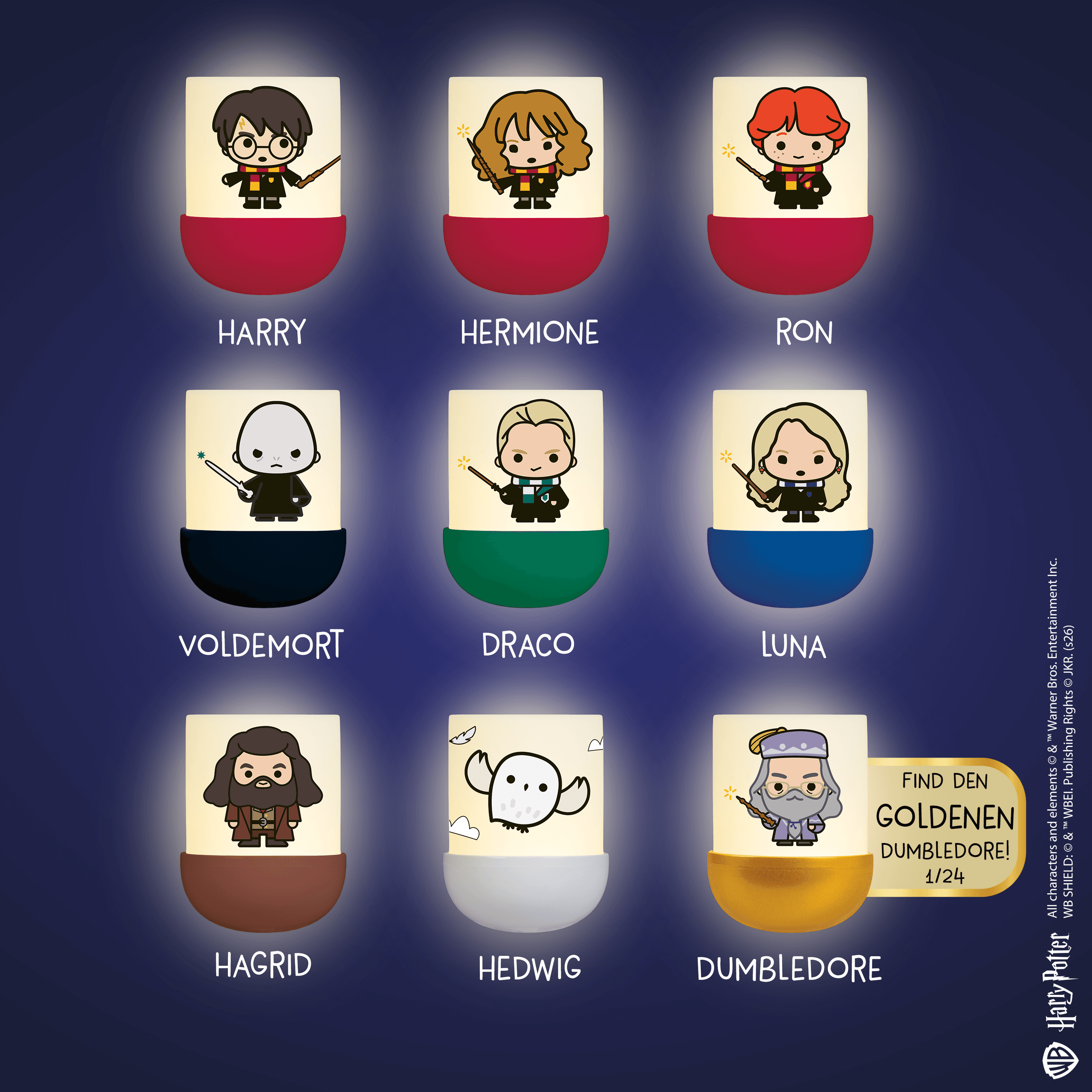 EGGY´S MYSTERY LIGHTS – Harry Potter Edition: Sammeln, Leuchten, Staunen! - Keine Auswahl möglich