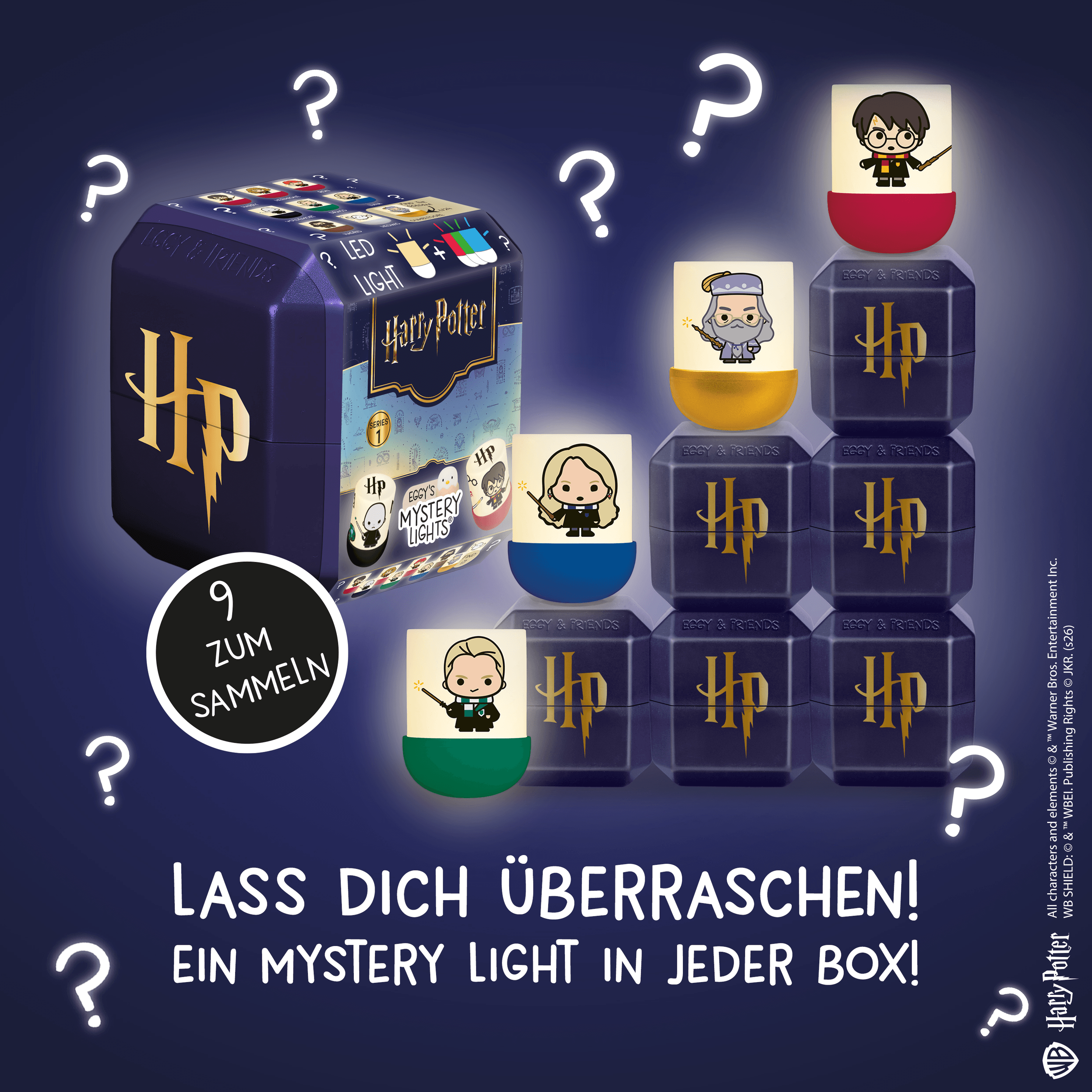 EGGY´S MYSTERY LIGHTS – Harry Potter Edition: Sammeln, Leuchten, Staunen! - Keine Auswahl möglich
