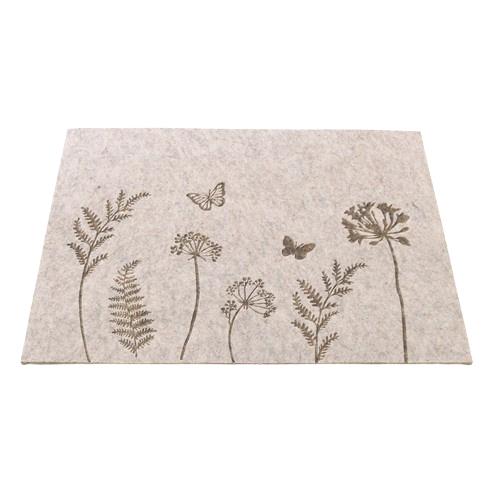 Platzmatte eckig Wildblumen