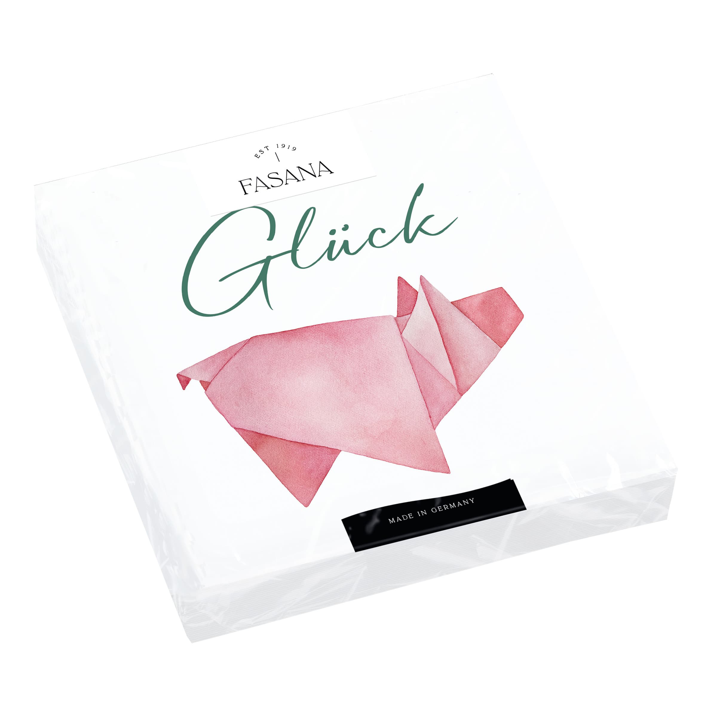 FASANA Servietten Glücksschwein 33x33cm