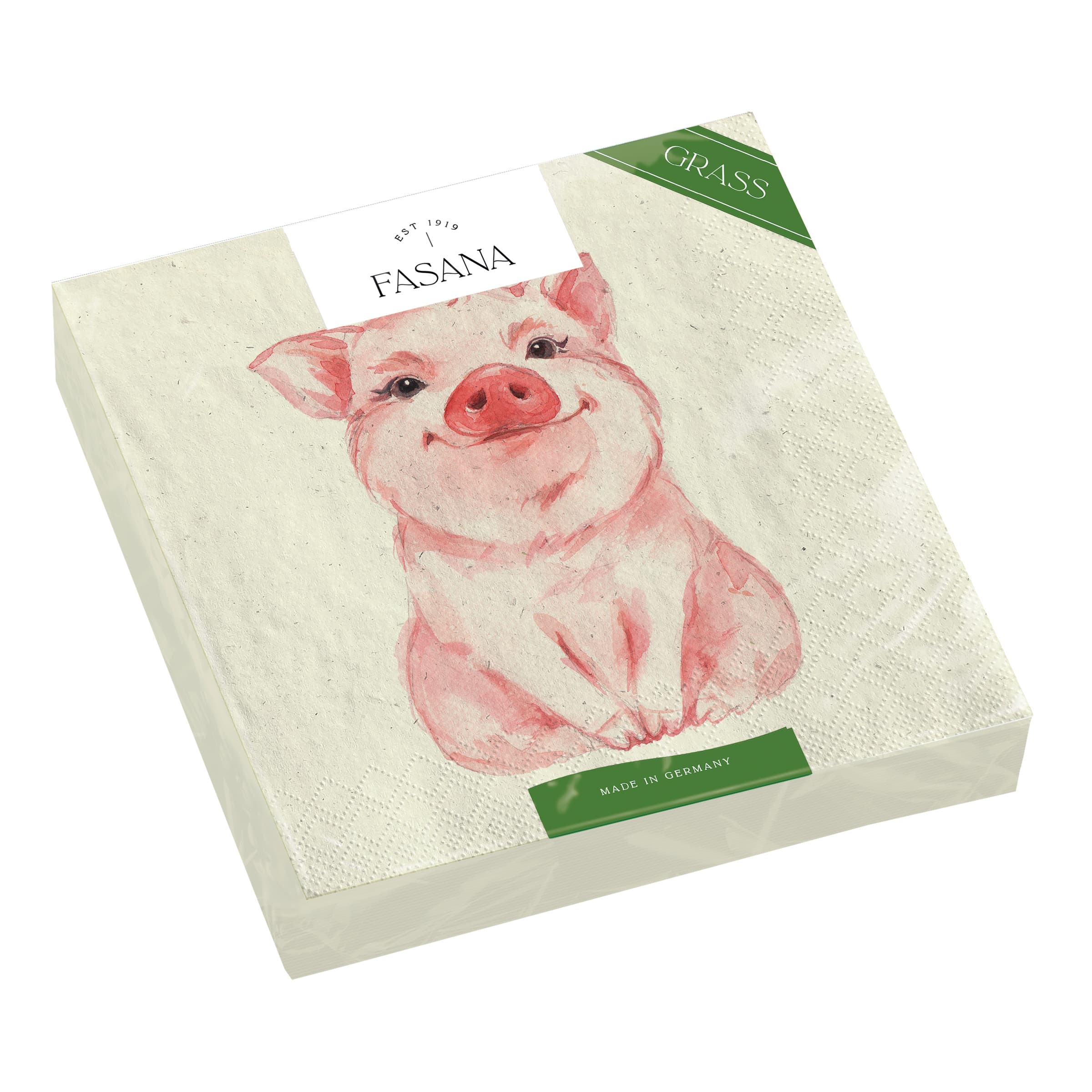FASANA Servietten Schwein 33x33cm