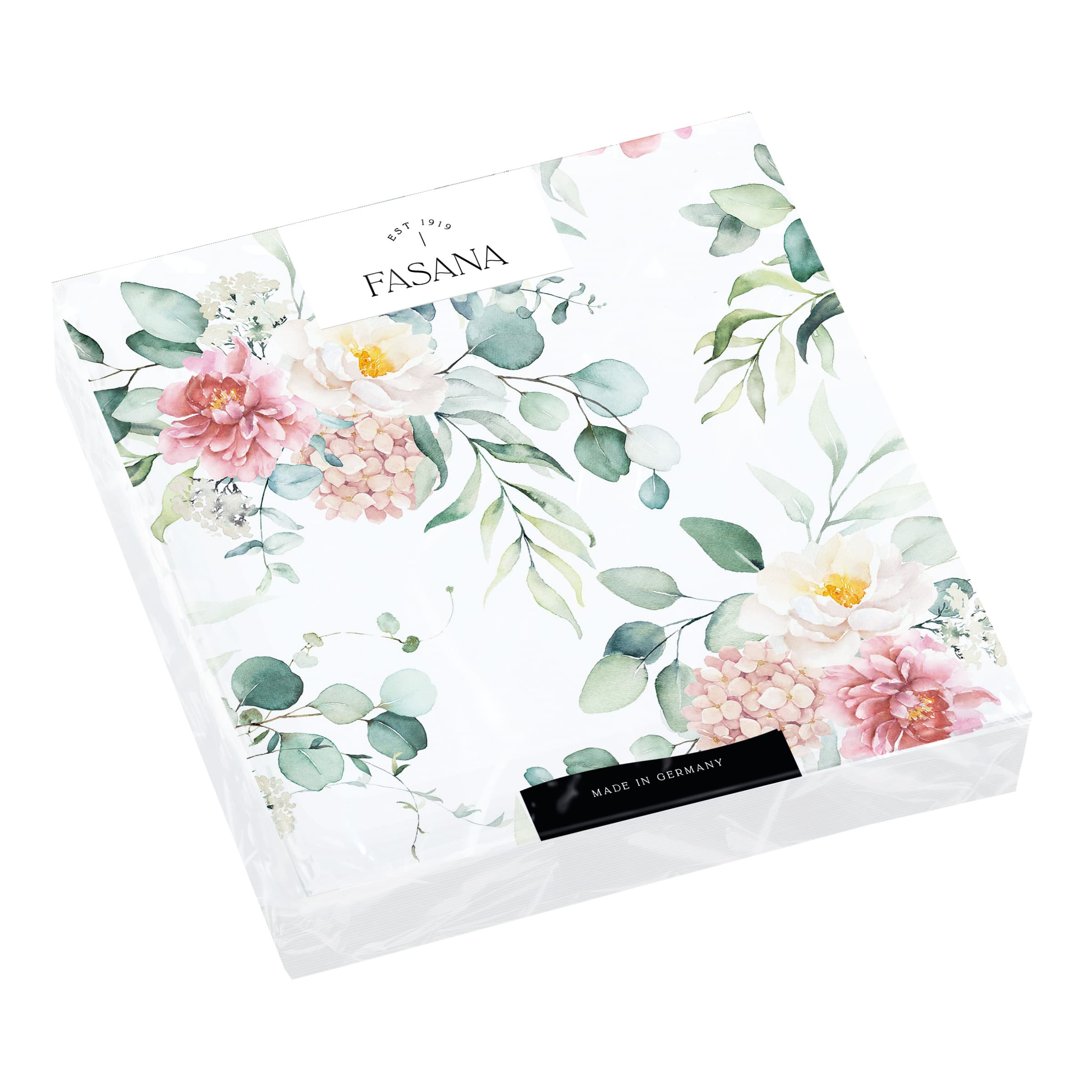 FASANA Servietten Rosen 24x24cm