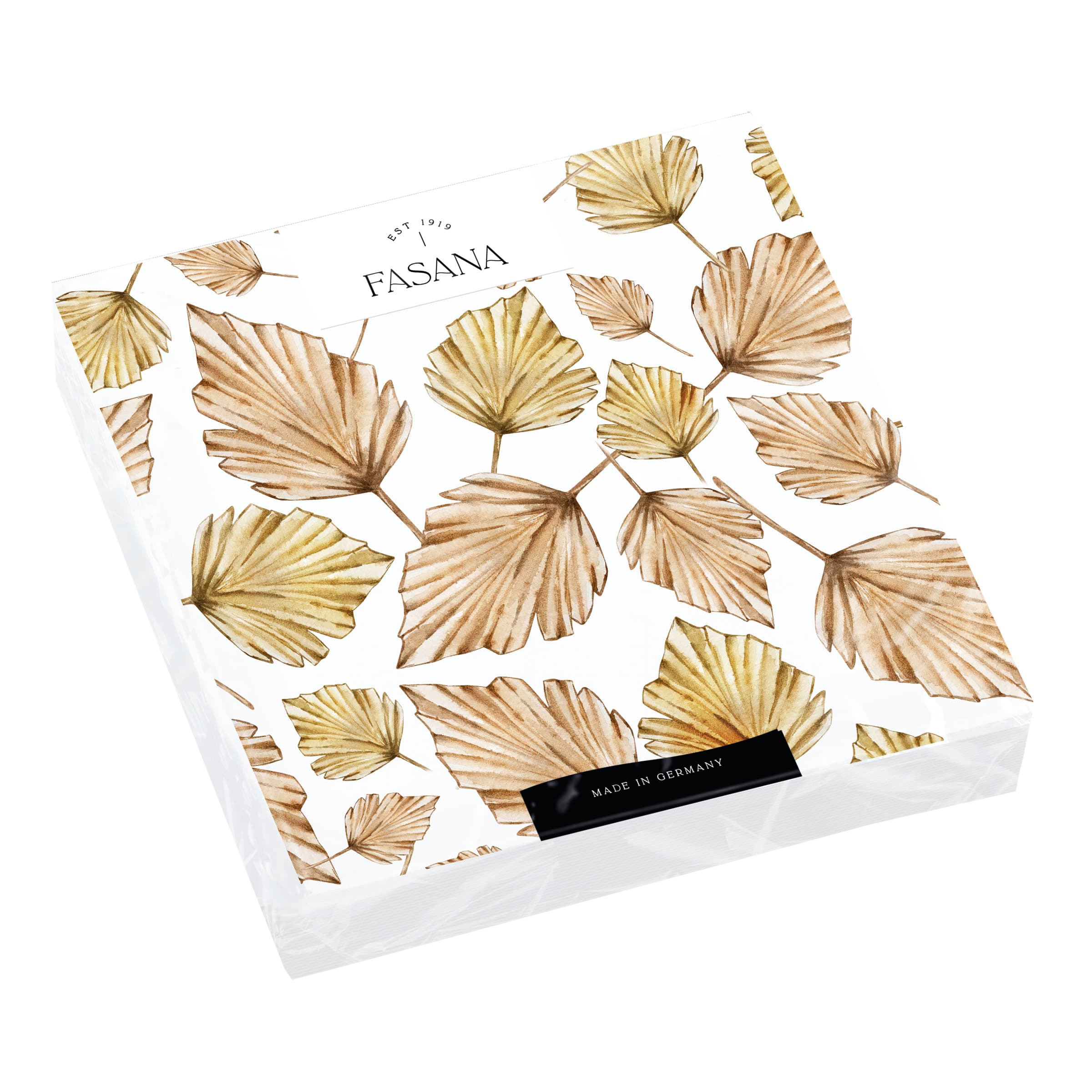 FASANA Servietten Elegant Leaves 33x33cm