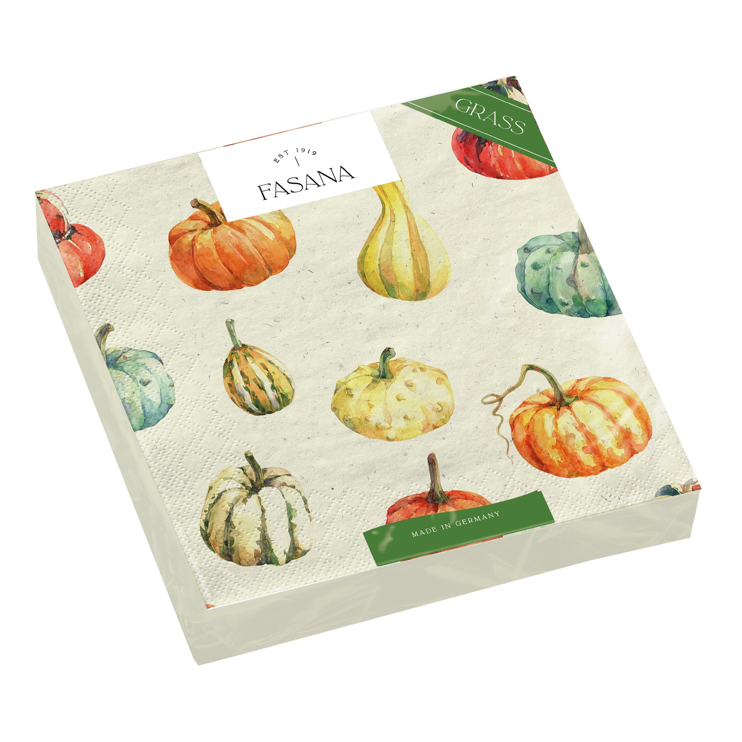 FASANA Servietten Kürbisse 33x33cm
