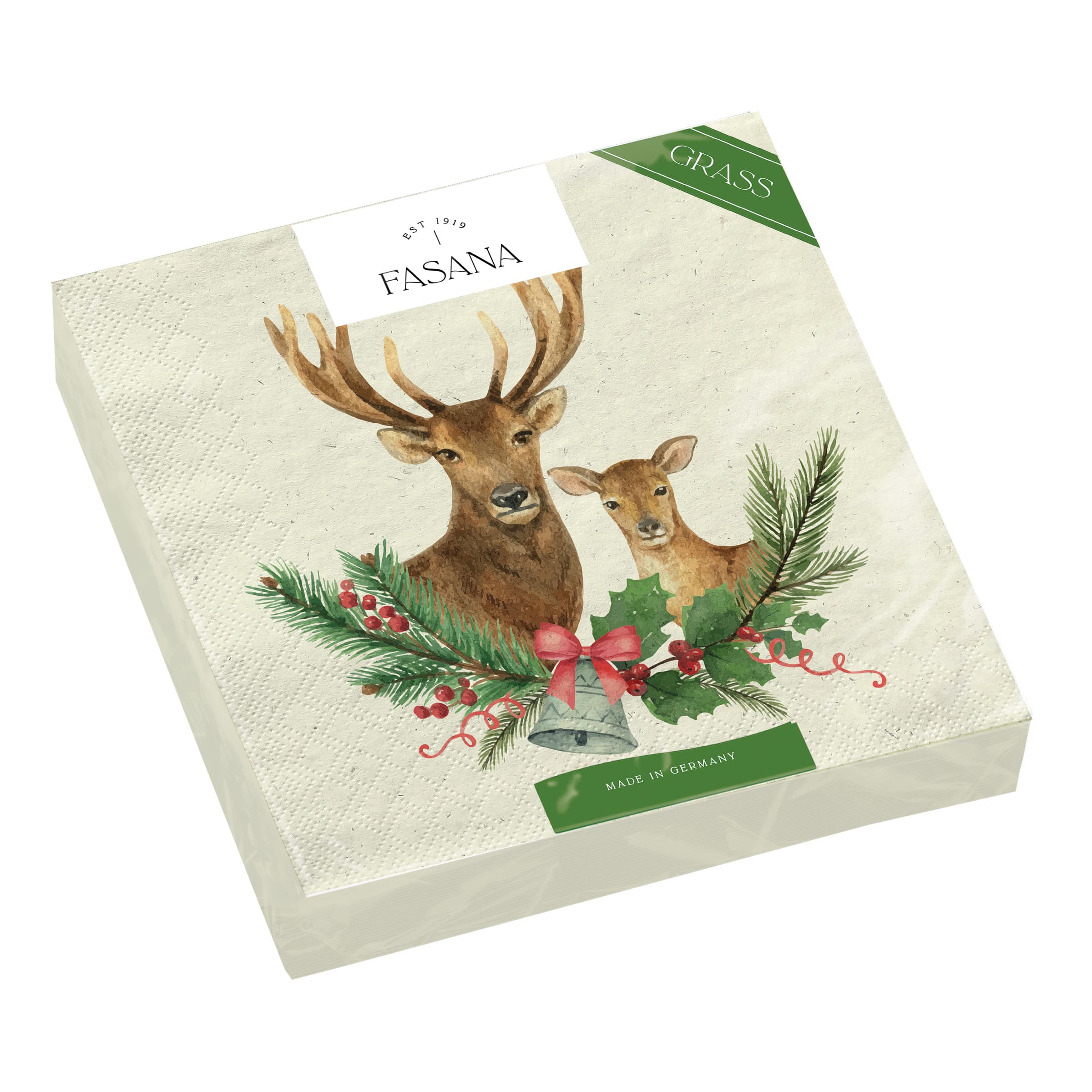 FASANA Servietten Rehe 33x33cm