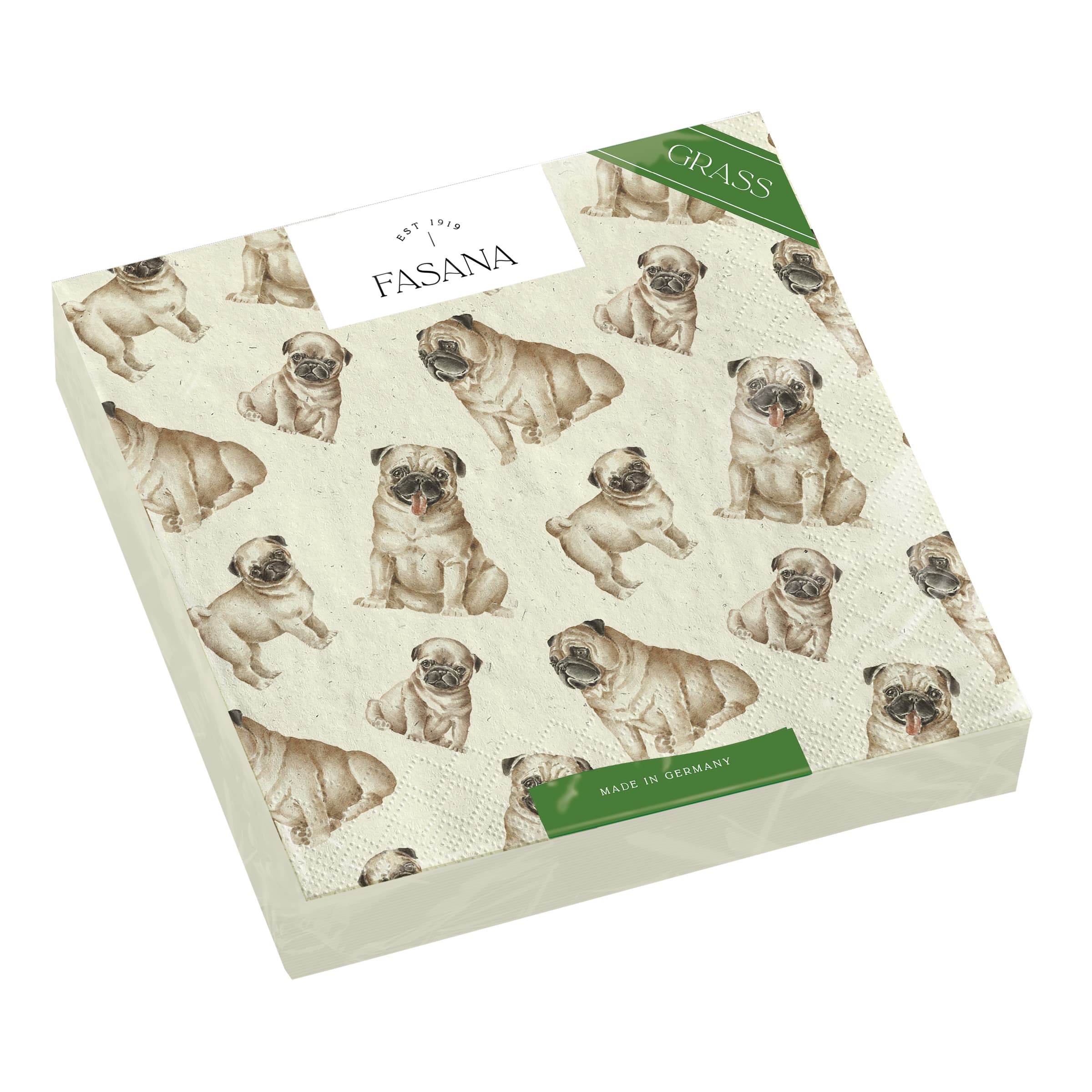 FASANA Servietten Hunde 24x24cm
