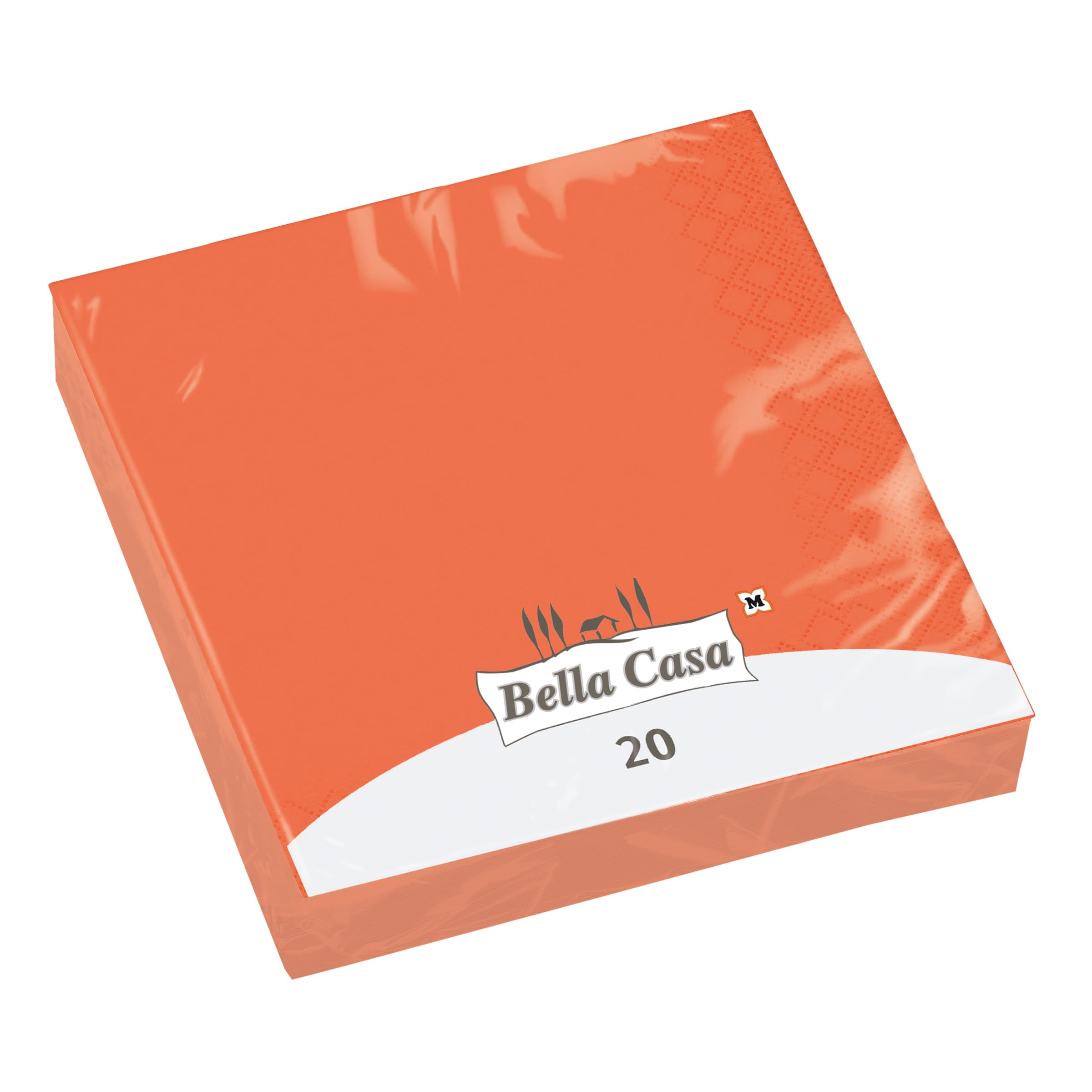 Bella Casa Servietten Orange 33x33cm