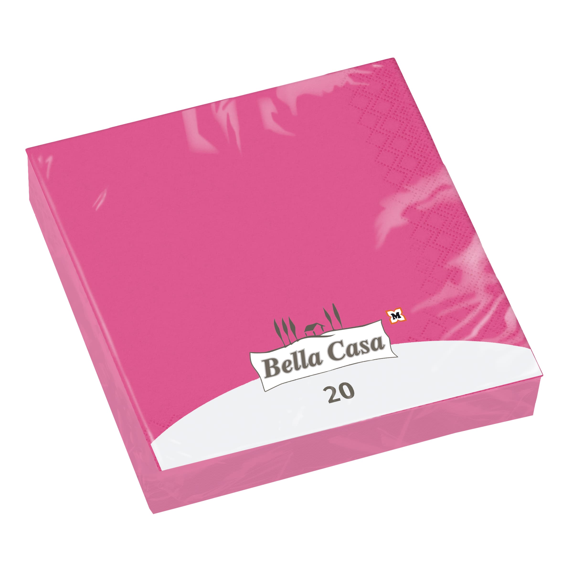 Bella Casa Servietten Pink 33x33cm
