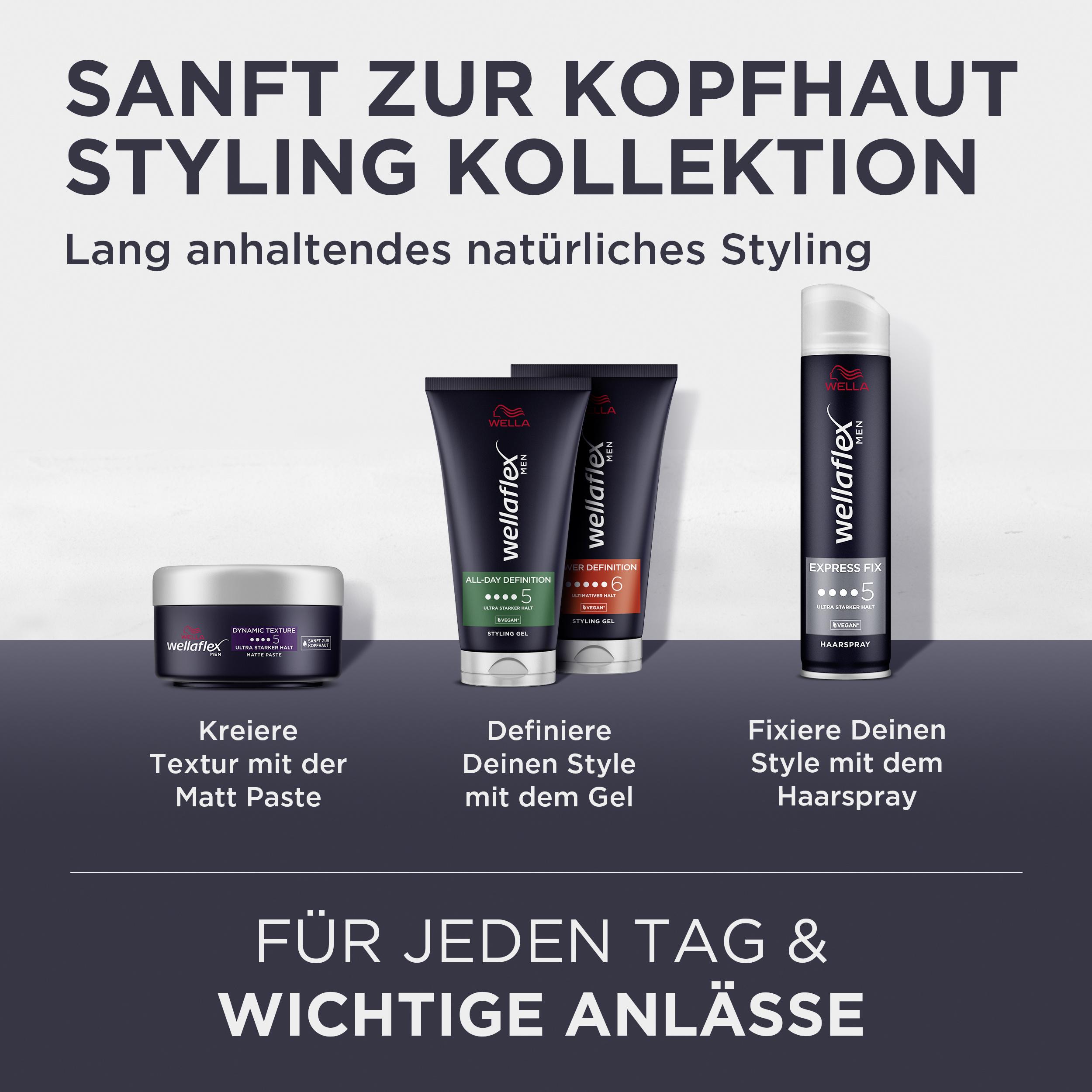 Produktbild WELLAFLEX Men Styling Gel Power Definition 6 von 13