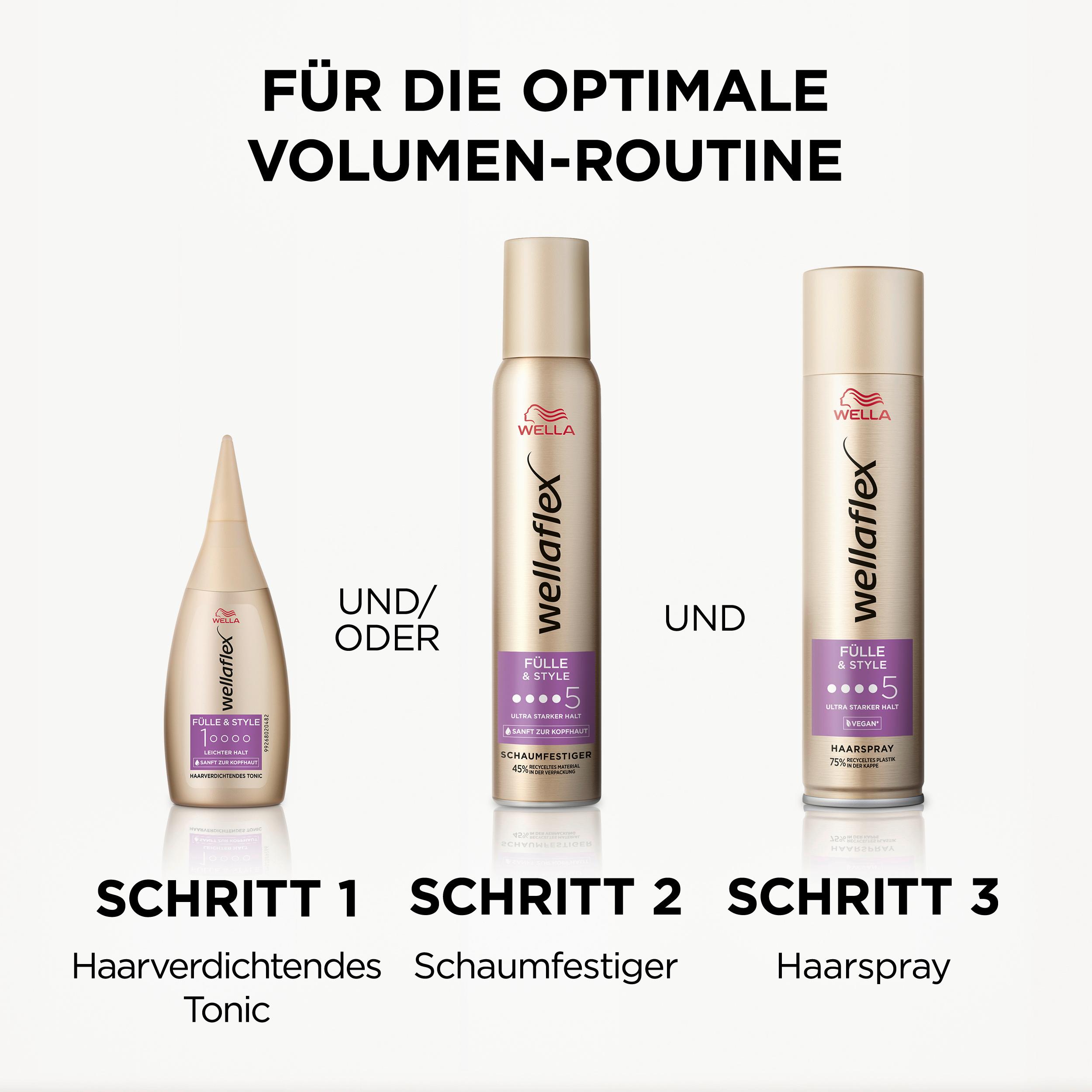 Produktbild Wellaflex Fülle&Style Haarverdichtendes Tonic Leichter Halt 4 von 8