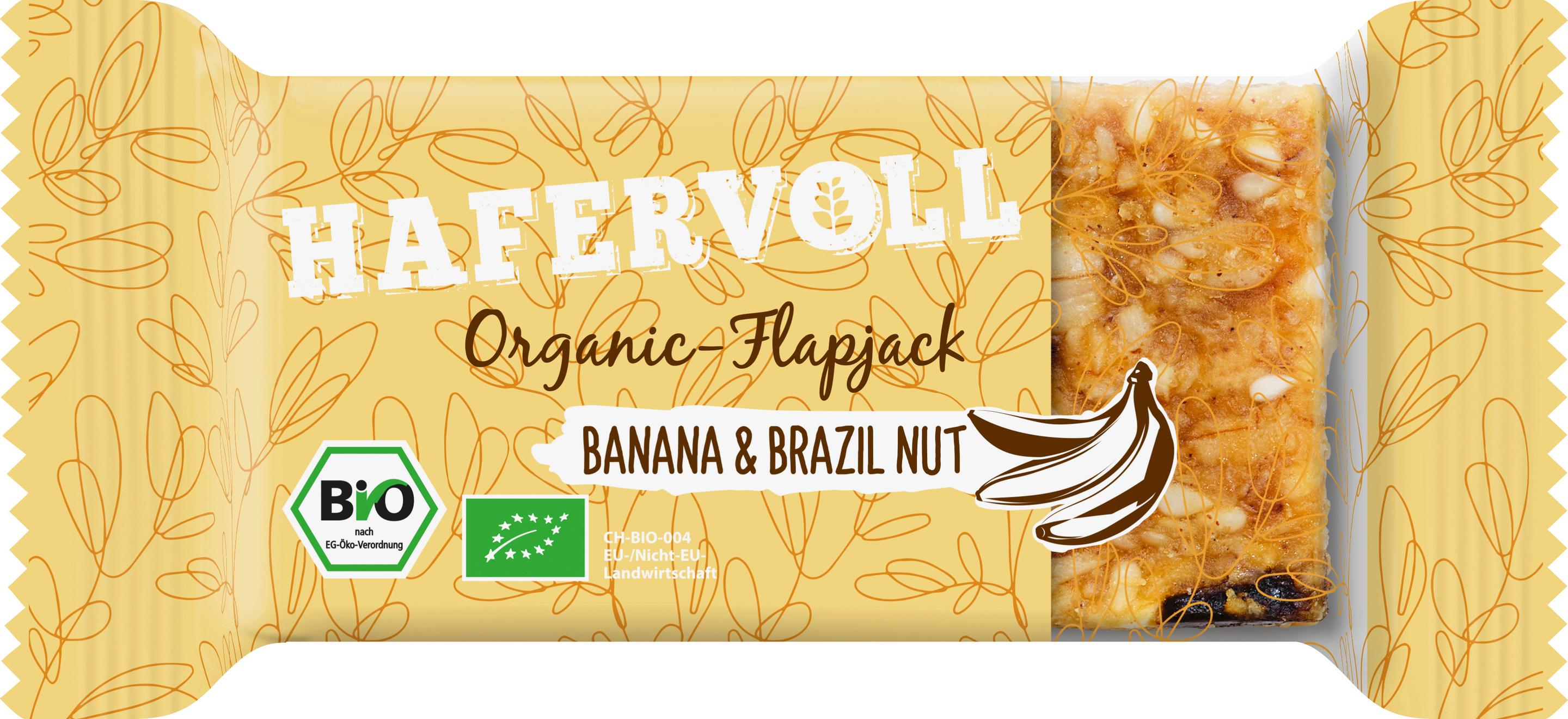 HAFERVOLL Bio Flapjack Banana&Brazil Nut