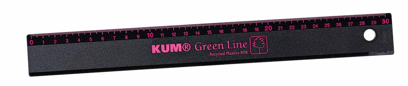 Produktbild KUM Lineal Green Line 30cm schwarz 2 von 2