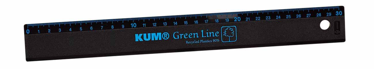 KUM Lineal Green Line 30cm schwarz