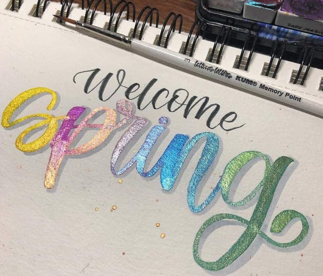 Produktbild KUM Memory Point Brushlettering-Pinselset 2 von 6