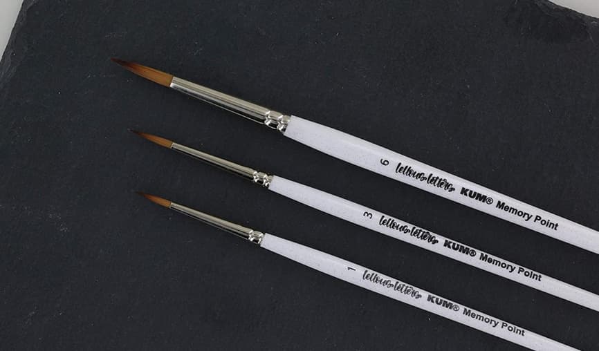 Produktbild KUM Memory Point Brushlettering-Pinselset 3 von 6