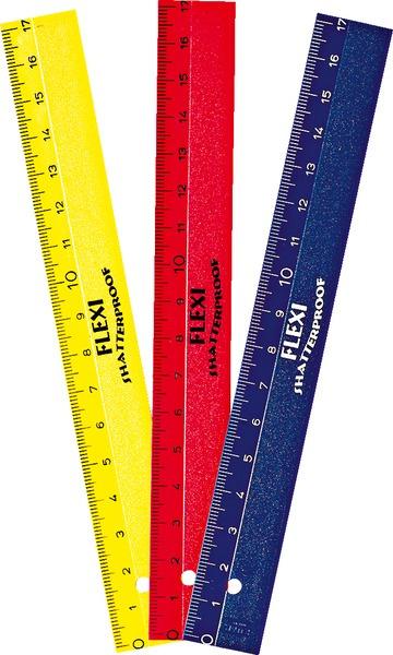 KUM Lineal Flexi 15cm farblich sortiert