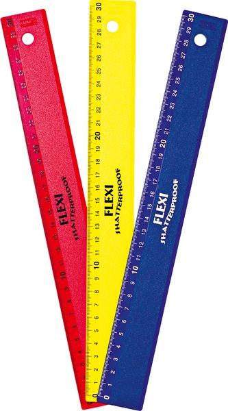 KUM Lineal Flexi 30cm farblich sortiert