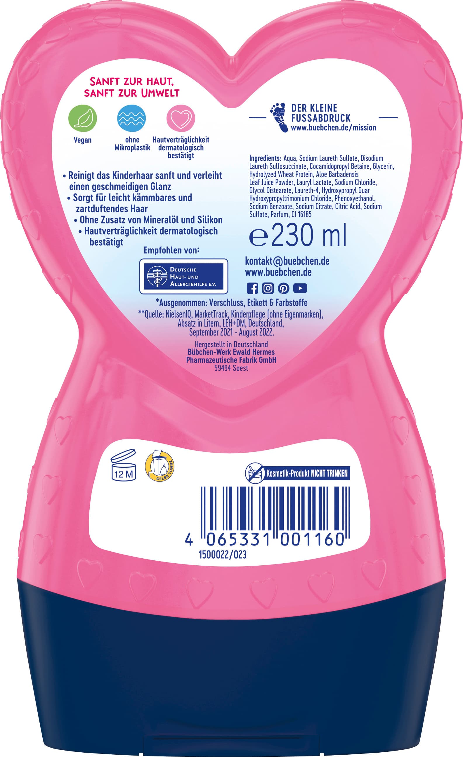 Produktbild Bübchen Shampoo & Spülung Prinzessin Rosalea 2 von 2
