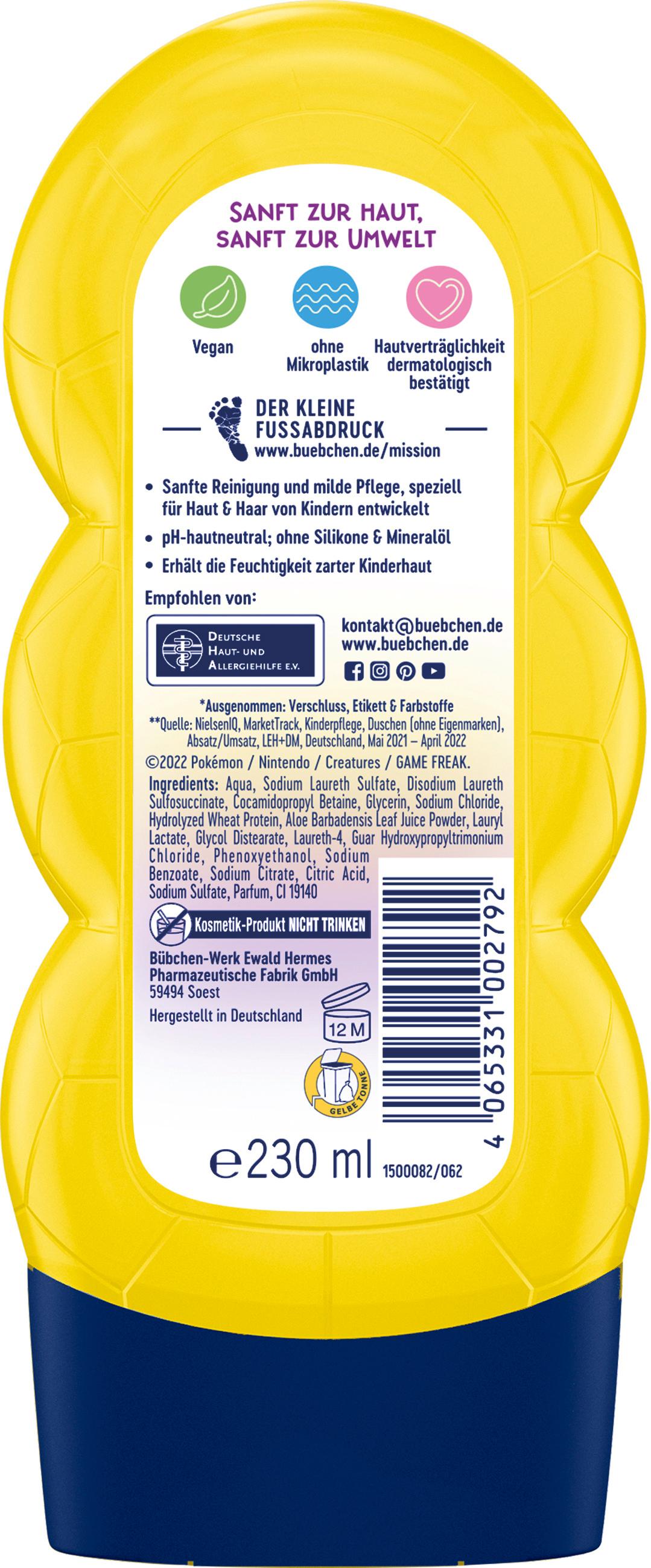 Produktbild Bübchen Shampoo&Duschgel 2 in 1 Pikachu 2 von 2
