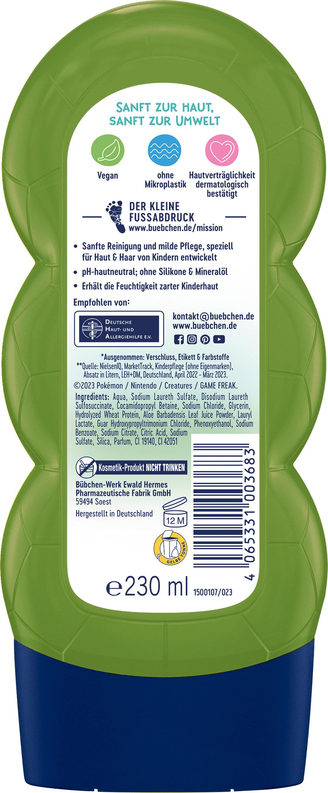 Produktbild Bübchen Shampoo&Duschgel Bisasam Pokemon 2in1 2 von 2
