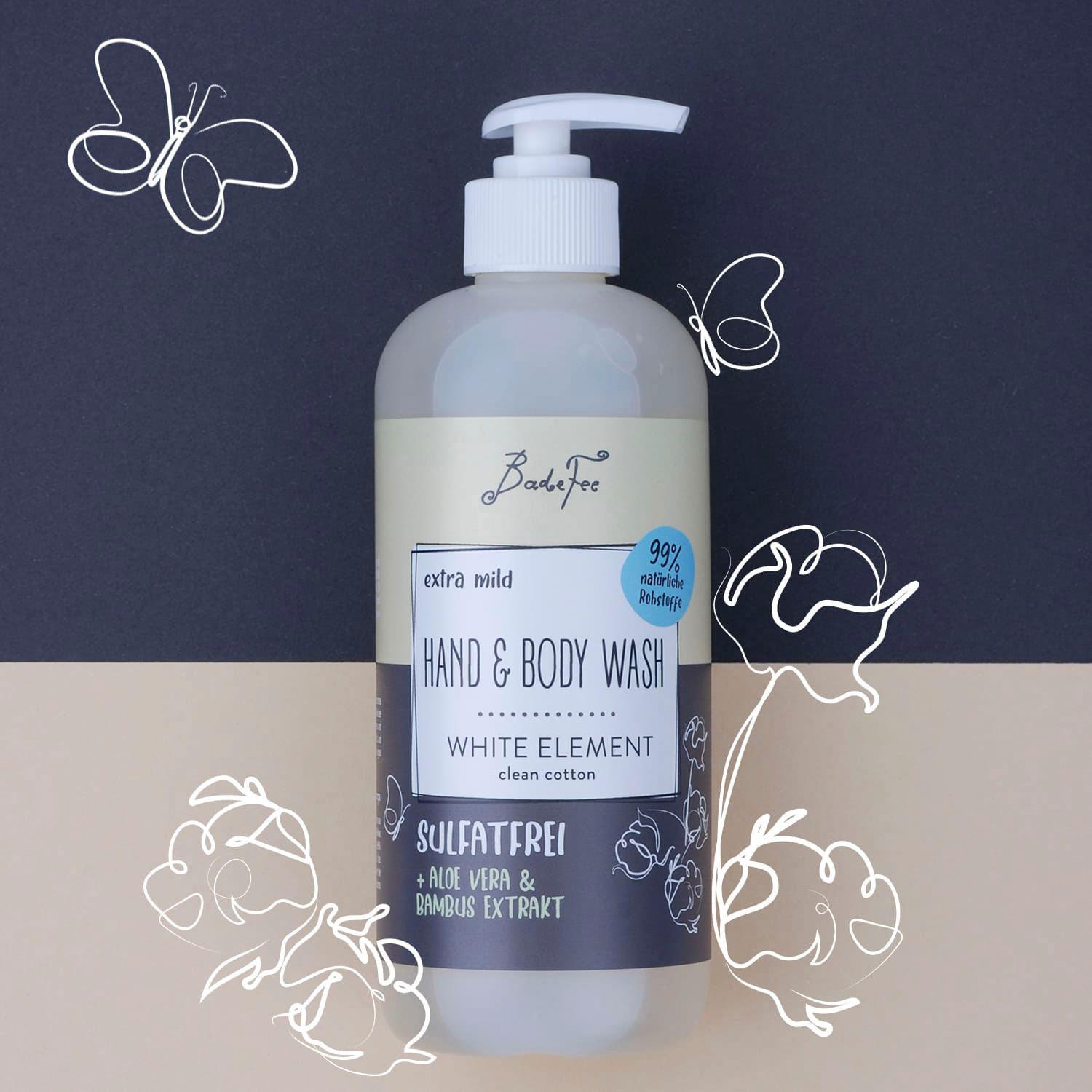 Produktbild BadeFee Hand&Body Wash White Element 2 von 4